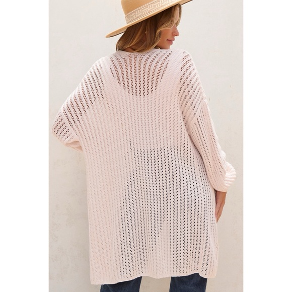 Crochet Dropshoulder Cardigan - Picture 2 of 2